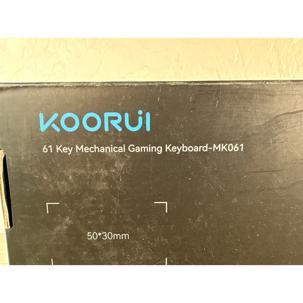 KOORUI MK061 61 Key Mechanical‎ Gaming Keyboard 60% Compact RGB Backlit Black